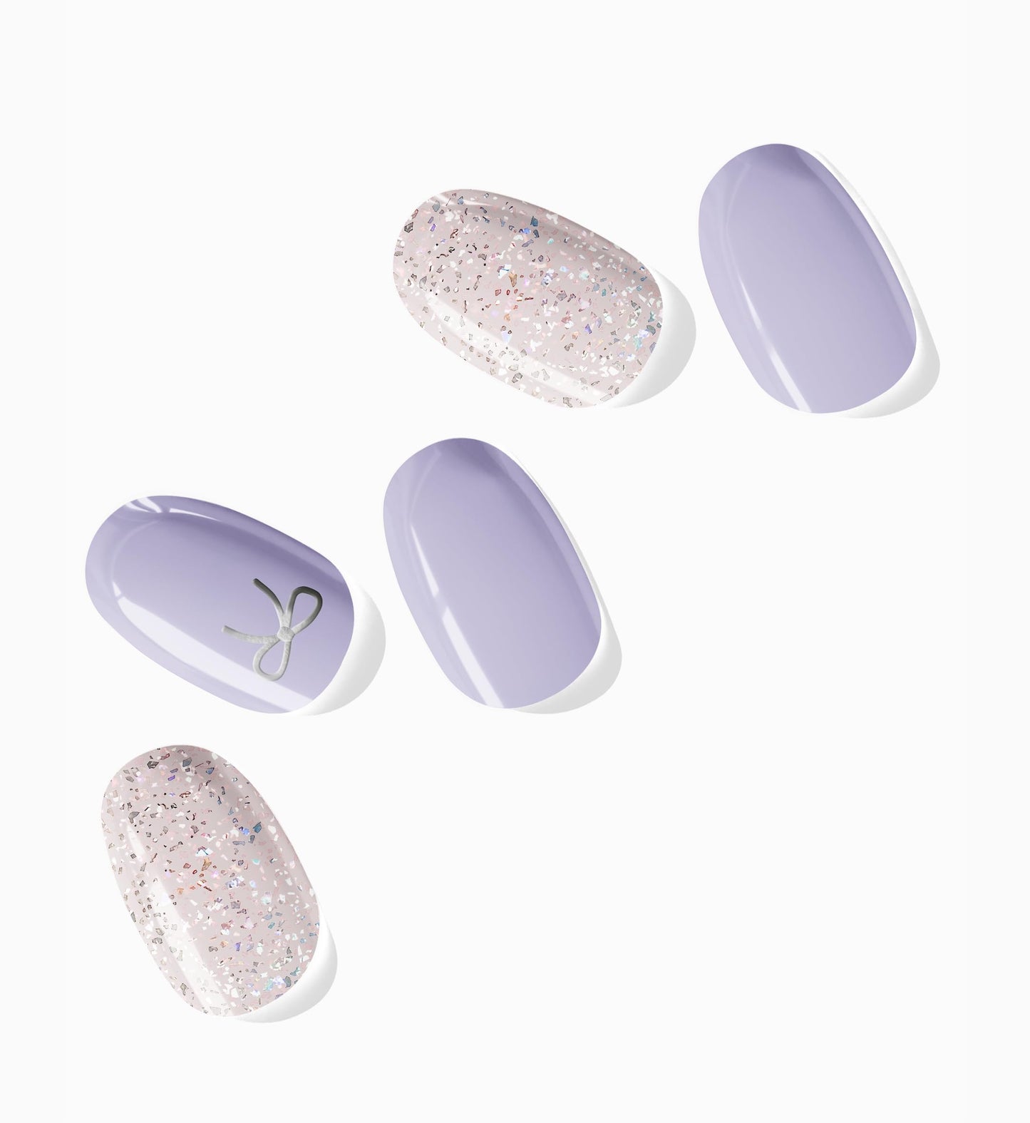 NOVA, Female Founded, Semi Cured Gel Nail Strips (Lady Lilac) - The 10 Minute Manicure. Salon-Quality, Works w/Any Lamp, Easy to