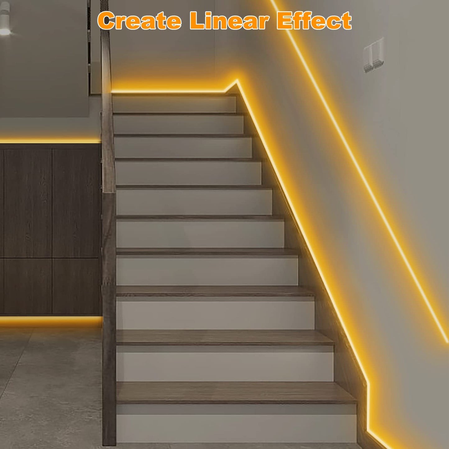 Tatazone Smart COB LED Strip Light, 2000K-Golden Yellow, 16.4ft, WiFi, App & Remote Control, Dimmable, Model LSSCOBM384