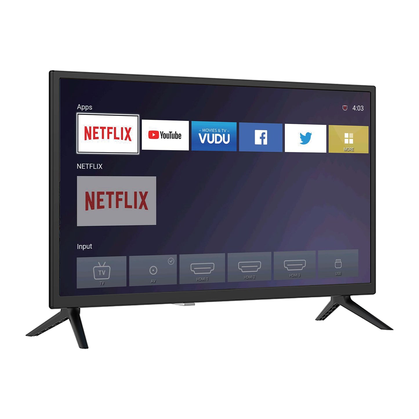 Supersonic Sc-2416Stv 24 Smart Led-Lcd Tv - Hdtv - Black