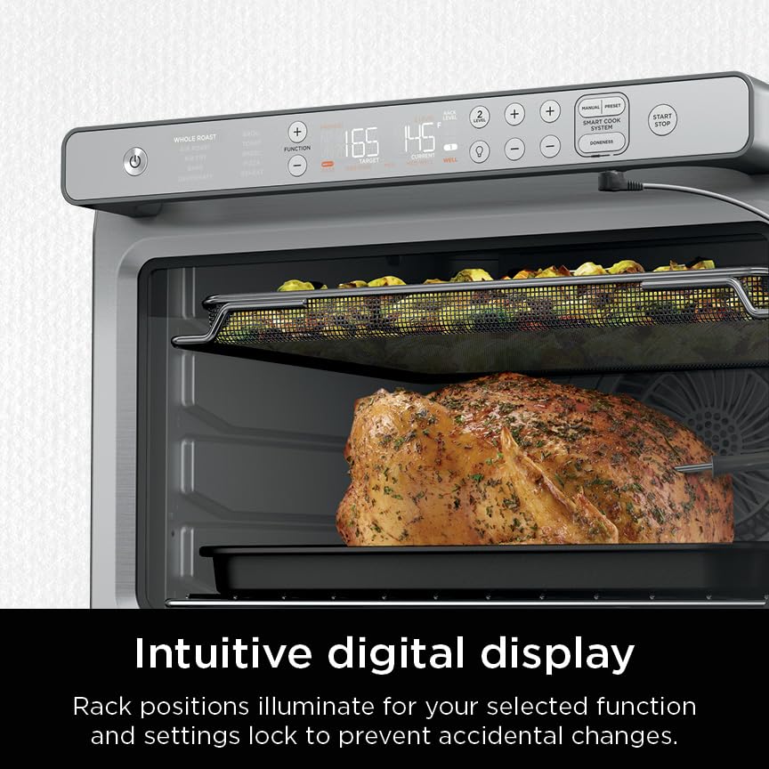 Ninja Prestige Smart XL with Pro Cook System 10-in-1 Air Fry Digital Countertop Convection Toaster Oven with Air Fry, Air ...