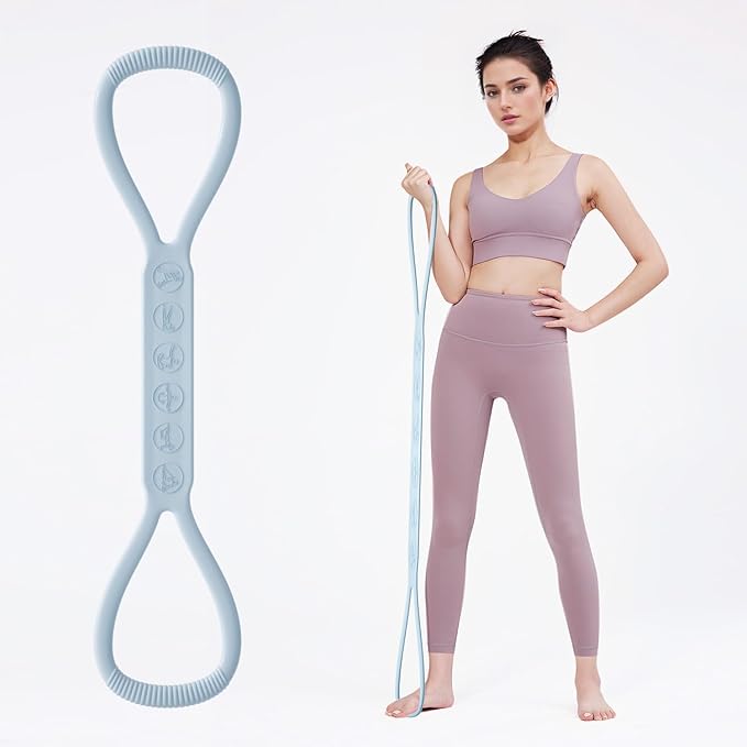 2025 Upgraded Figure 8 Resistance Band for Physical Therapy, Shoulder Back Arm Exercise Bands, 3 Resistance Levels for 15 ...