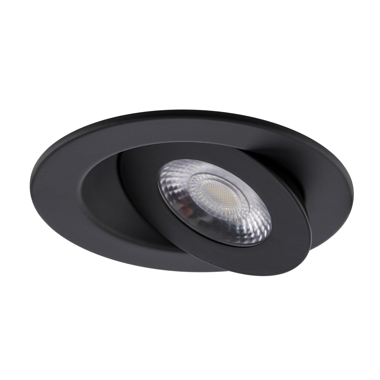 Wac Lighting Lotos 6In Led Round Adjustable Recessed Light 5-Cct Selectable 15W 1 350 Lumens Ic-Rated Airtight 120V-277V Universal In Black