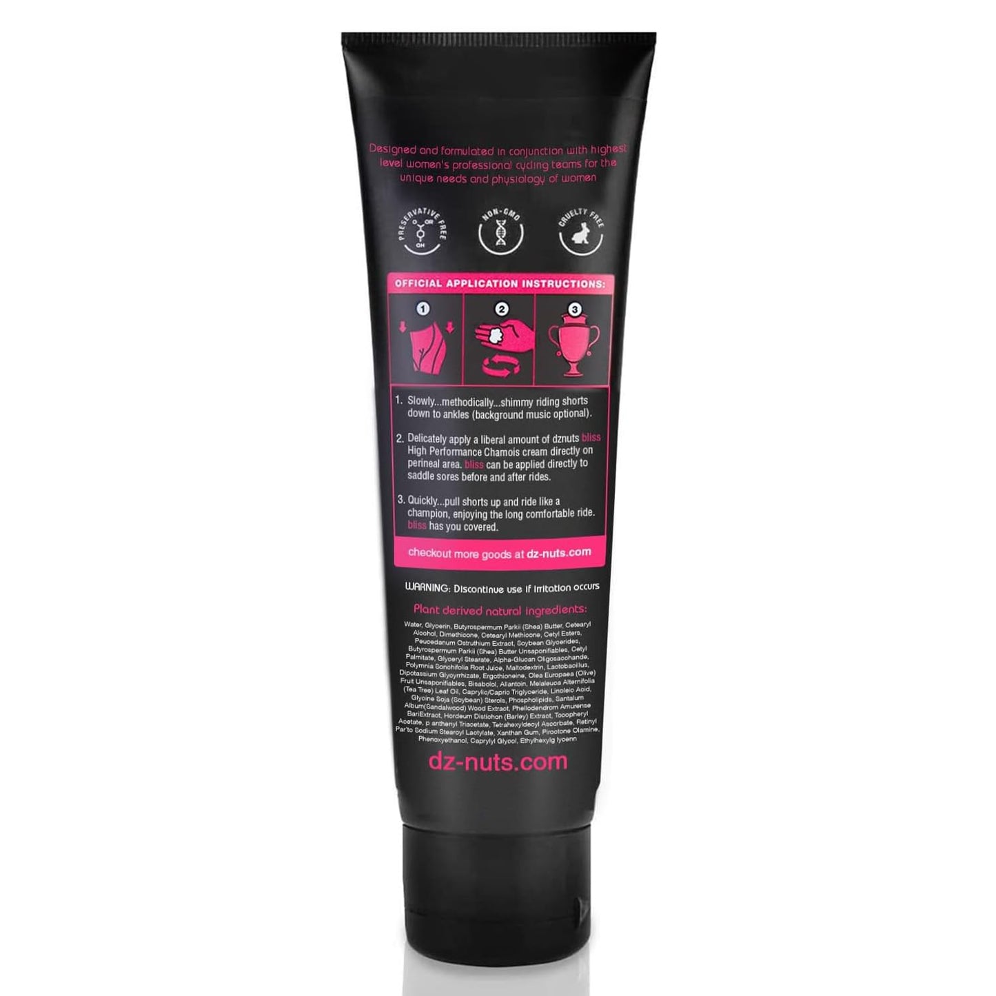dznuts Bliss Chamois Cream for Women, (4oz/120ml)