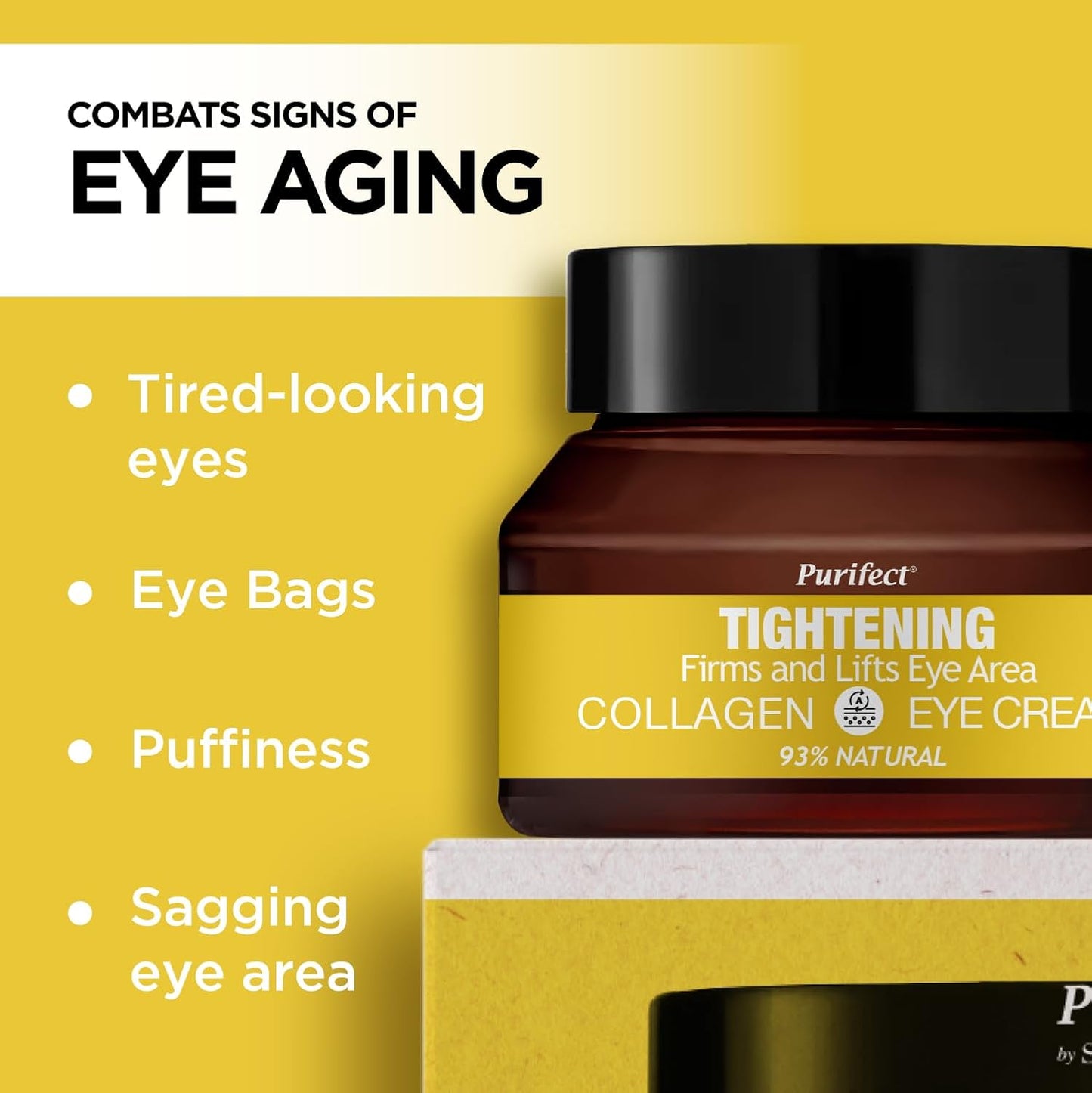 Made in USA Natural Purifect Eye Creams - 30ml (Purifect Tightening Collagen Eye Cream)