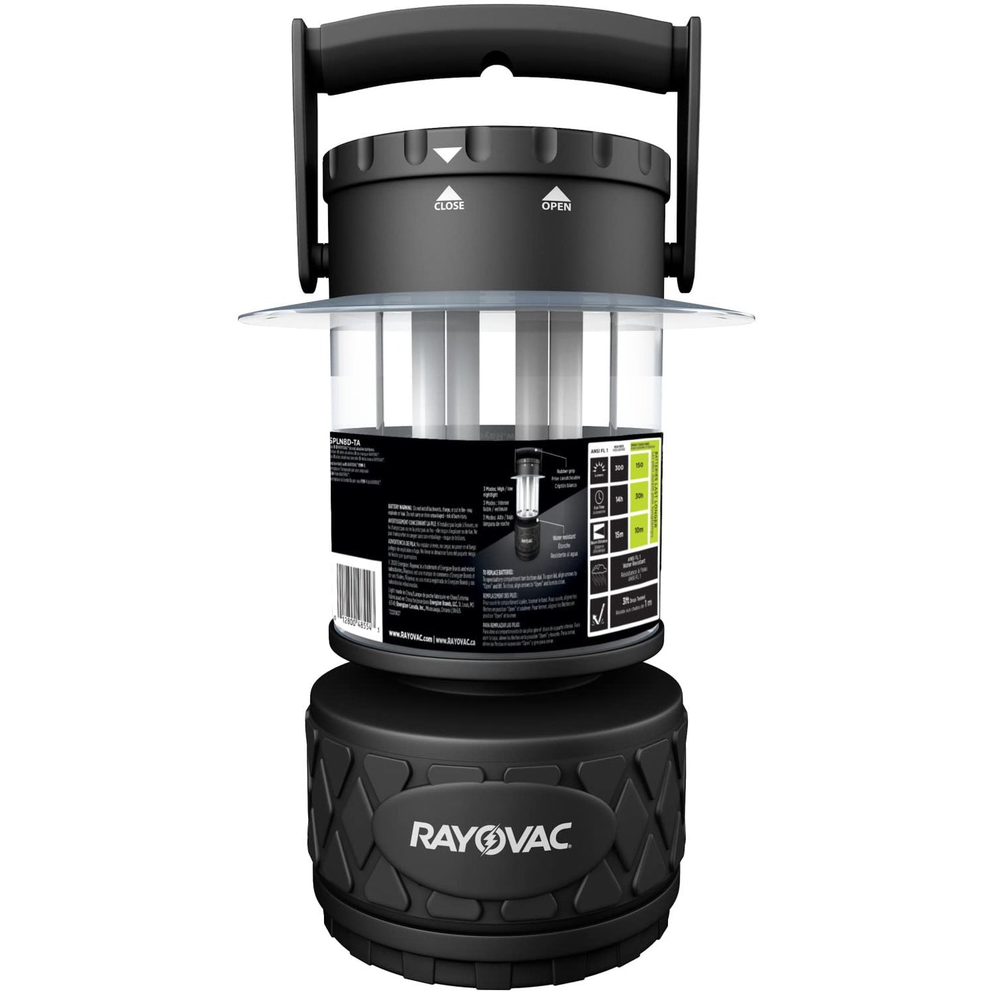 Rayovac Sportsman Led Camping Lantern  Battery Powered Lantern  Water Resistant Hurricane Supplies And Emergency Light  Pack Of 1