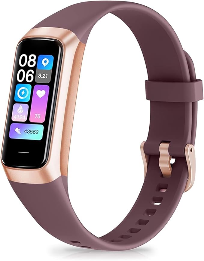 APPBYER Fitness Tracker with 24/7 Heart Rate, Blood Oxygen Blood Pressure Sleep Monitor, Activity Trackers 6 ATM Waterproo...