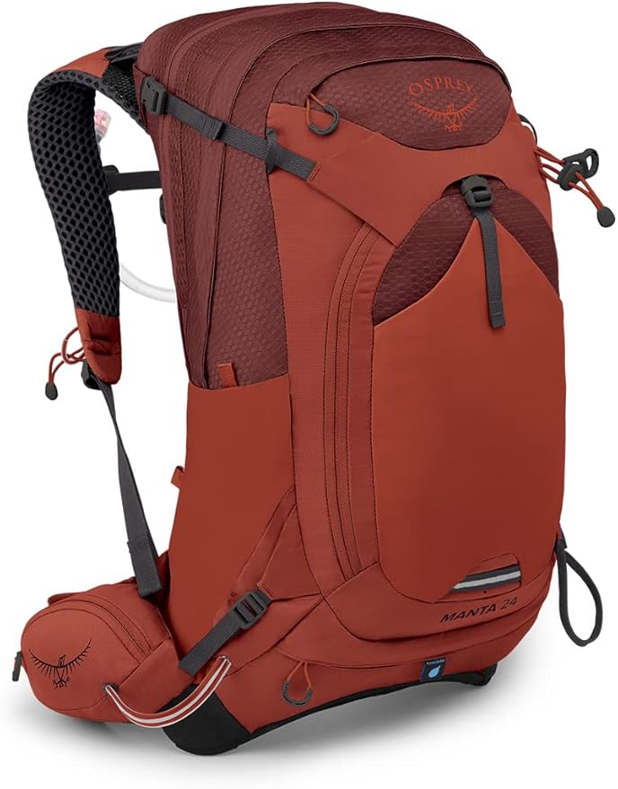 Osprey Manta 24L Men's Hiking Backpack with Hydraulics Reservoir, Oak Leaf Orange