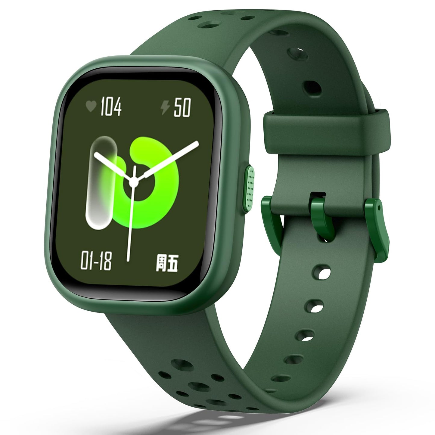 Heroange Kids Smart Watch For Girls Boys,Ip68 Waterproof Kids Fitness Tracker Watch With 1.83 Face,Heart Rate Sleep Monitor,19 S