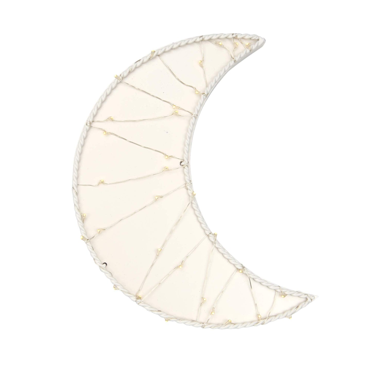 Lambs & Ivy LED Moon Wall Decor - Cream, 1 Count, Model 714012ML, MDR/Wire