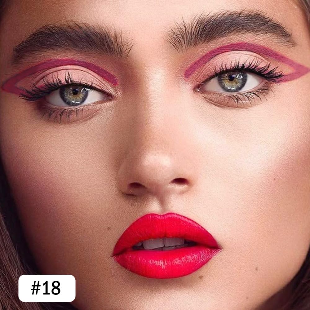Kaely Gel Eyeliner Pencil for Women, Plum Purple Eye Liner Waterproof Smudge Proof with Sharpener, Waterline Eye Makeup Liners,