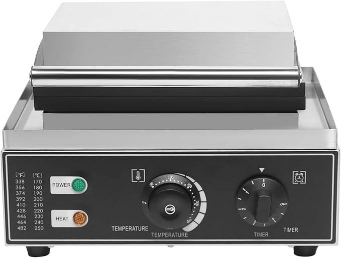 Commercial Donut Maker Machine,6 Holes Double-Sided Heating Waffle Donut Machine,110V 1550W Electric Doughnut Maker. Non-stick Donut Maker Teflon-Coating for Kitchen Bakery Dessert Shop