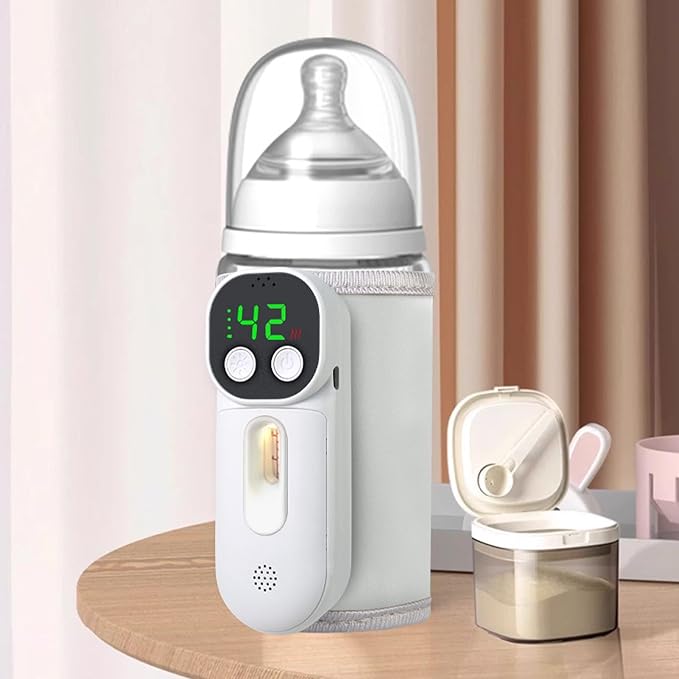 VBESTLIFE Portable Bottle Warmer for Travel, Fast Warming Comfortable Baby Feeding On The Go, Constant Temperature Milk Warming for Home Outdoor