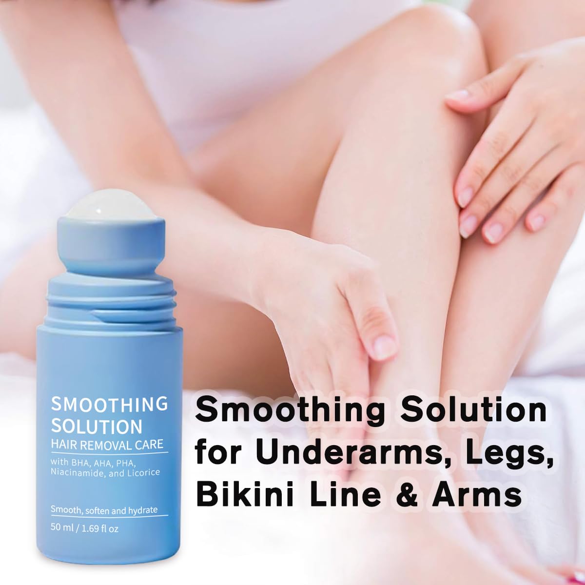 Ingrown Hair Serum - Soothes, Hydrates and Smooths Skin After Hair Removal for Legs, Underarms, Bikini Line, Arms(50ml)