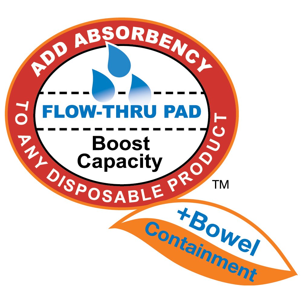 Tranquility Topliner Disposable Absorbent Booster Contour Pads for Bowel Incontinence - Super-Plus (32" X 14") - 96 Ct