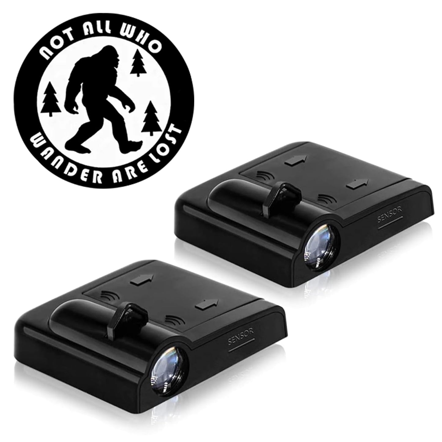 Lmzljz 2Pcs Car Door Lights Bigfoot Door Lights Logo Projector Led Shadow Welcome Lamp Big Foot Sasquatch Car Accessories Sasquatch Gifts For Men Women Suitable For All Vehicles Motorcycle Bike