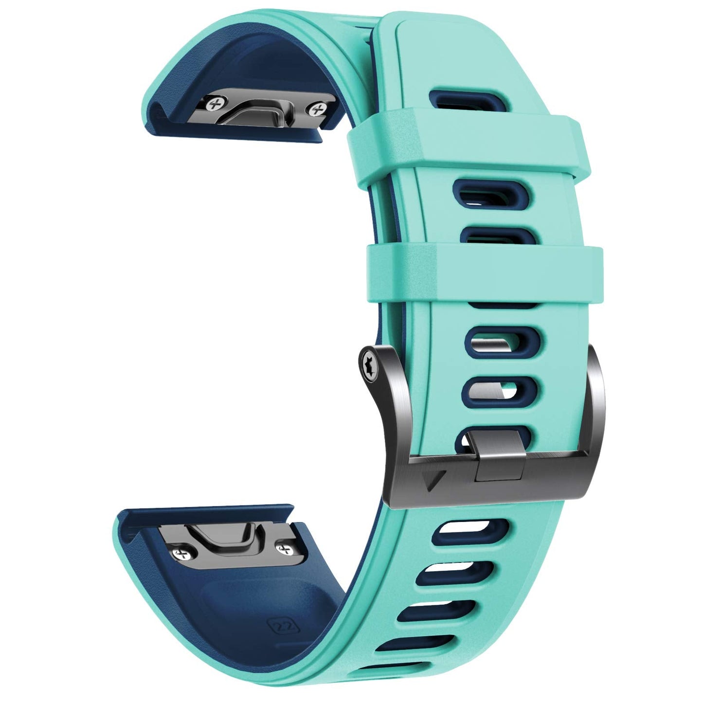 NotoCity Compatible with Fenix 6 Pro Watch Band for Fenix 8 47mm/Fenix 6/Fenix 5/Fenix 5 Plus/Fenix 7/Forerunner 935/Forerunner 945/Approach S60/Quatix 5(Teal)
