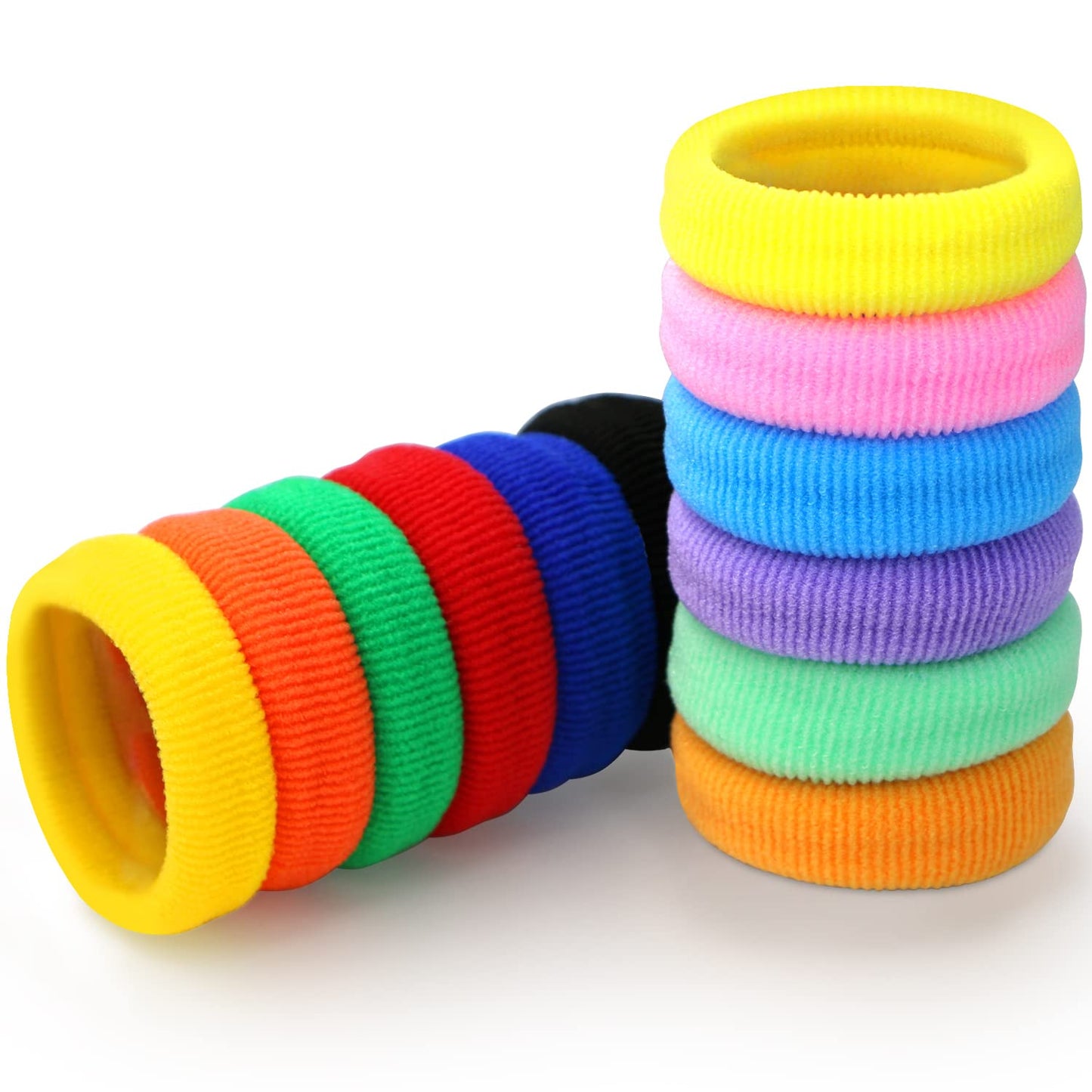 MaryLavender Large Stretch Hair Ties for Thick Hair Hair Elastics, Bands, Ponytail Holders Hair Scrunchies for Women and Girls 1