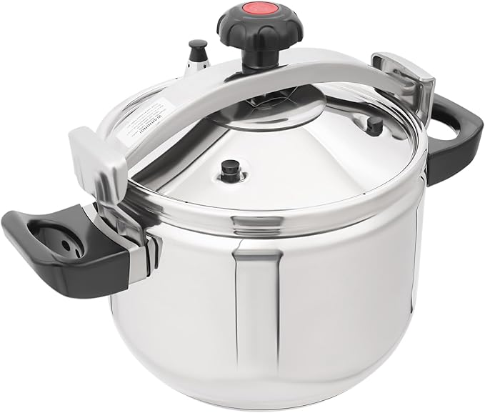 23.25QT Stainless Steel Pressure Cooker, 60Kpa Large Steamer Cooking Pressure Canner, Safety Valves, Compatible with Induction and Gas Stovetops for Family or Commercial