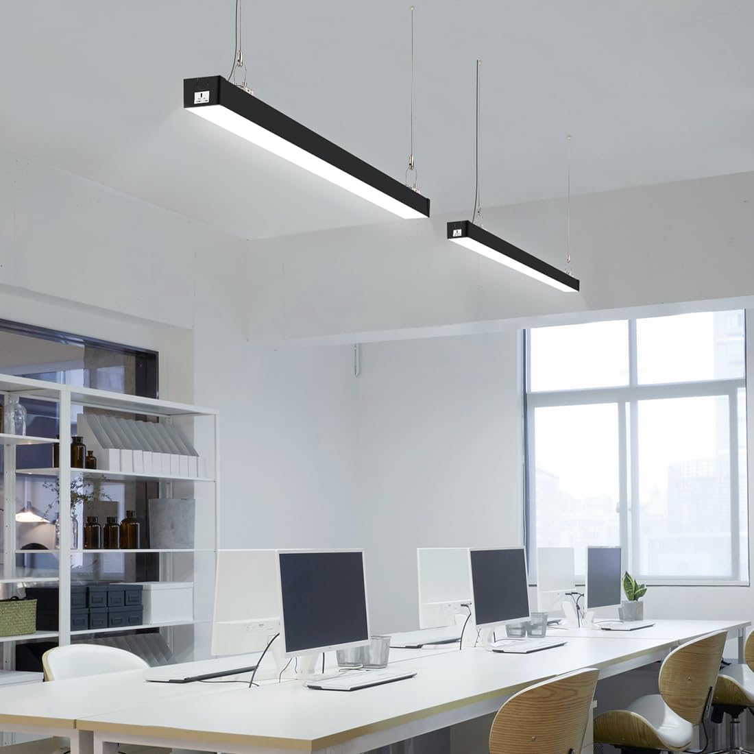 Dakason 4Ft Linkable Led Linear Light  40W Billiard Pool Table Lighting  Commercial Linear Lighting Fixture For Office  4 Led Tube Lights For Warehouse  3Cct  Dimmable 1Pack