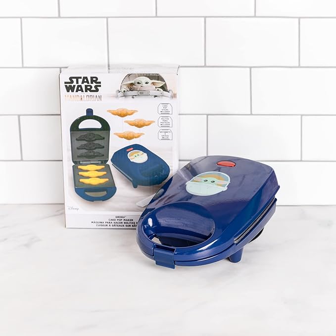 Uncanny Brands Star Wars The Mandalorian Grogu Cake Pop Maker- Baby Yoda Treats - Makes 3 Child Cake Pops
