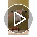 LEKUSHA Magnetic Towel Bar for Refrigerator, Magnetic Towel Holder Towel Hook Hanger for Fridge, Kitchen Stove, Oven, Dish...