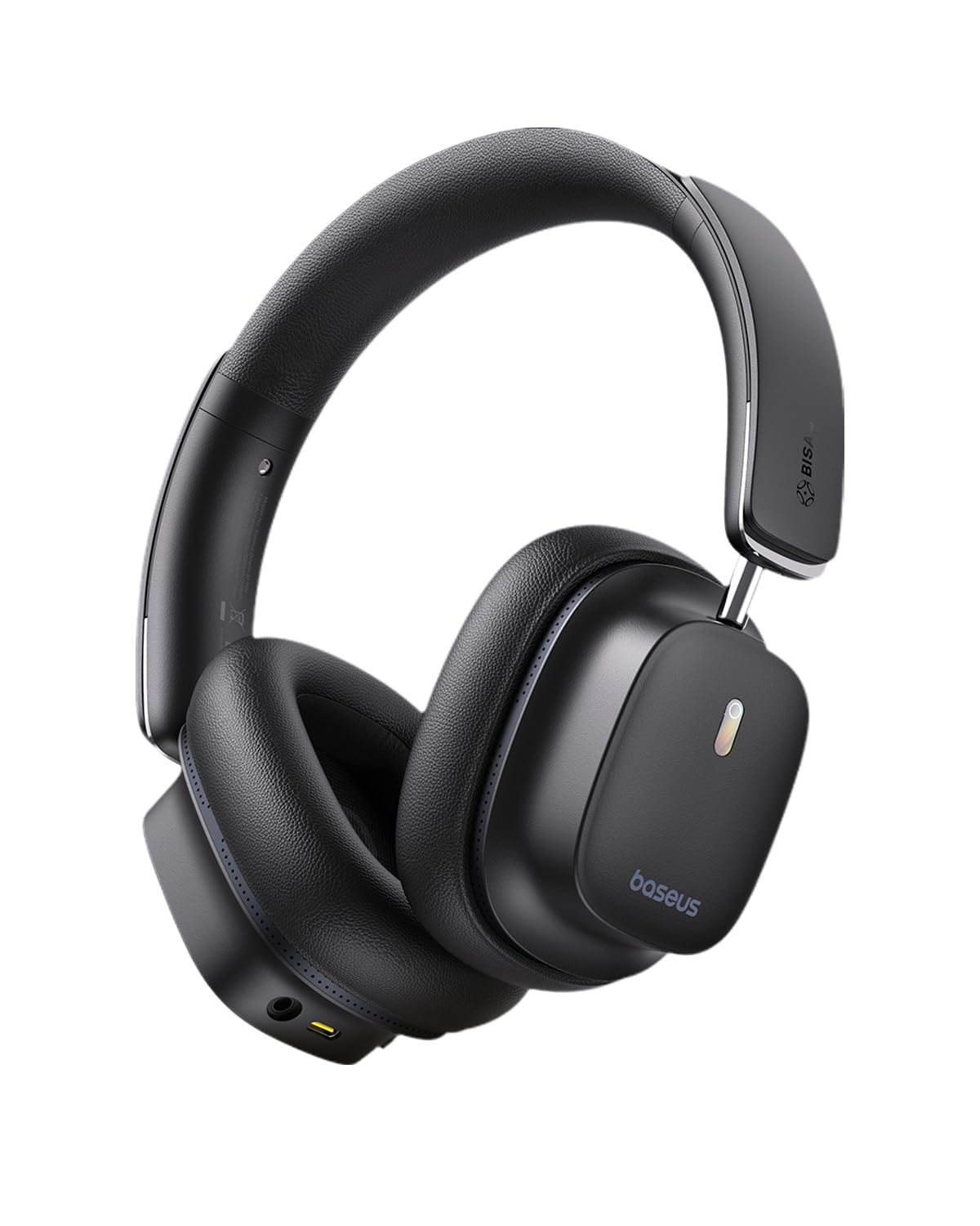 Baseus Bowie 30 Max Active Noise Cancelling Headphones, Head Tracking Spatial Audio, LDAC Hi-Res Wireless Sound, 65H Playtime, Comfort Fit, Clear Calls, App Control, Bluetooth 5.4 Headphones Over Ear