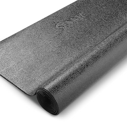 Sunny Health & Fitness Non-Slip Home Gym Mat – Workout Floor Protection Foam Pad for Treadmill, Bike, Elliptical, Yoga and...