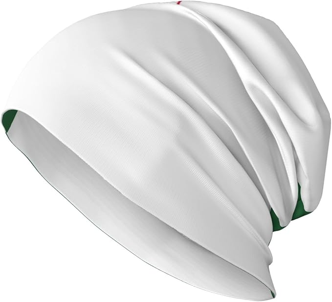sackhg Flag of Algeria Print Winter Beanie Hat Men Women Soft Lightweight Thermal Cap for Outdoor Skiing Wear Black
