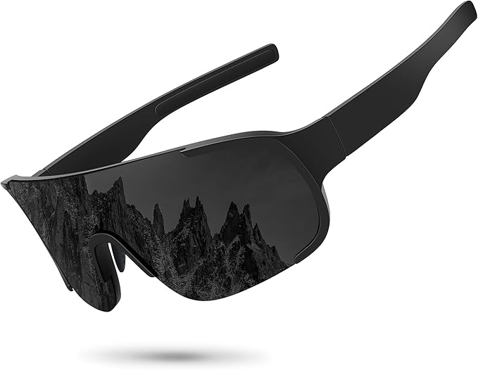 Ofwin Polarized Cycling Sports Sunglasses for Men Women UV Protection Fishing Bike Running Wrap Around Sun Glasses