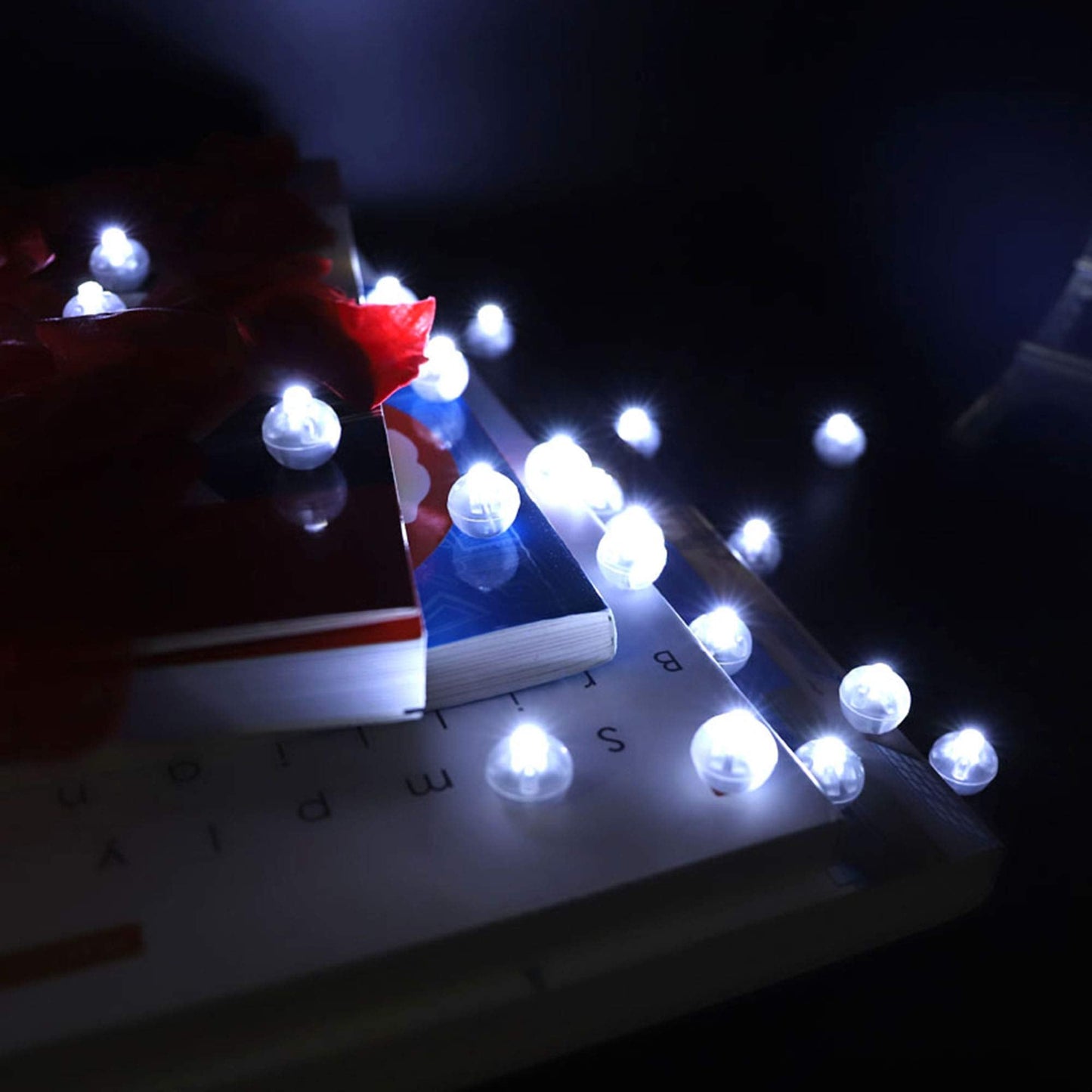 Neo LOONS White Round LED Ball Lamp - 100 Pcs, 0.67 inches, Long Standby Time, Perfect for Party & Wedding Decoration