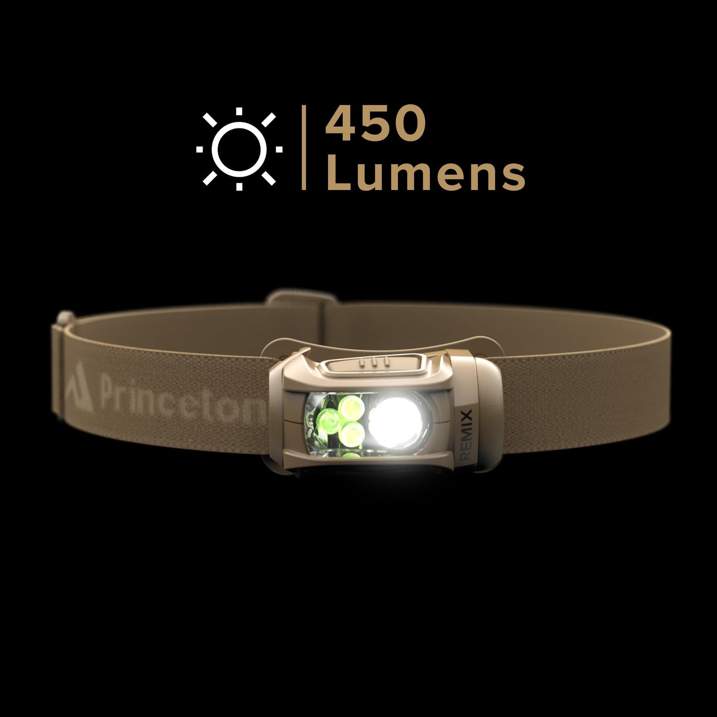 Princeton Tec Remix Led Headlamp - 300 Lumens, Tan, One Size, Model Rmx300-Rd-Tn, With Red Leds