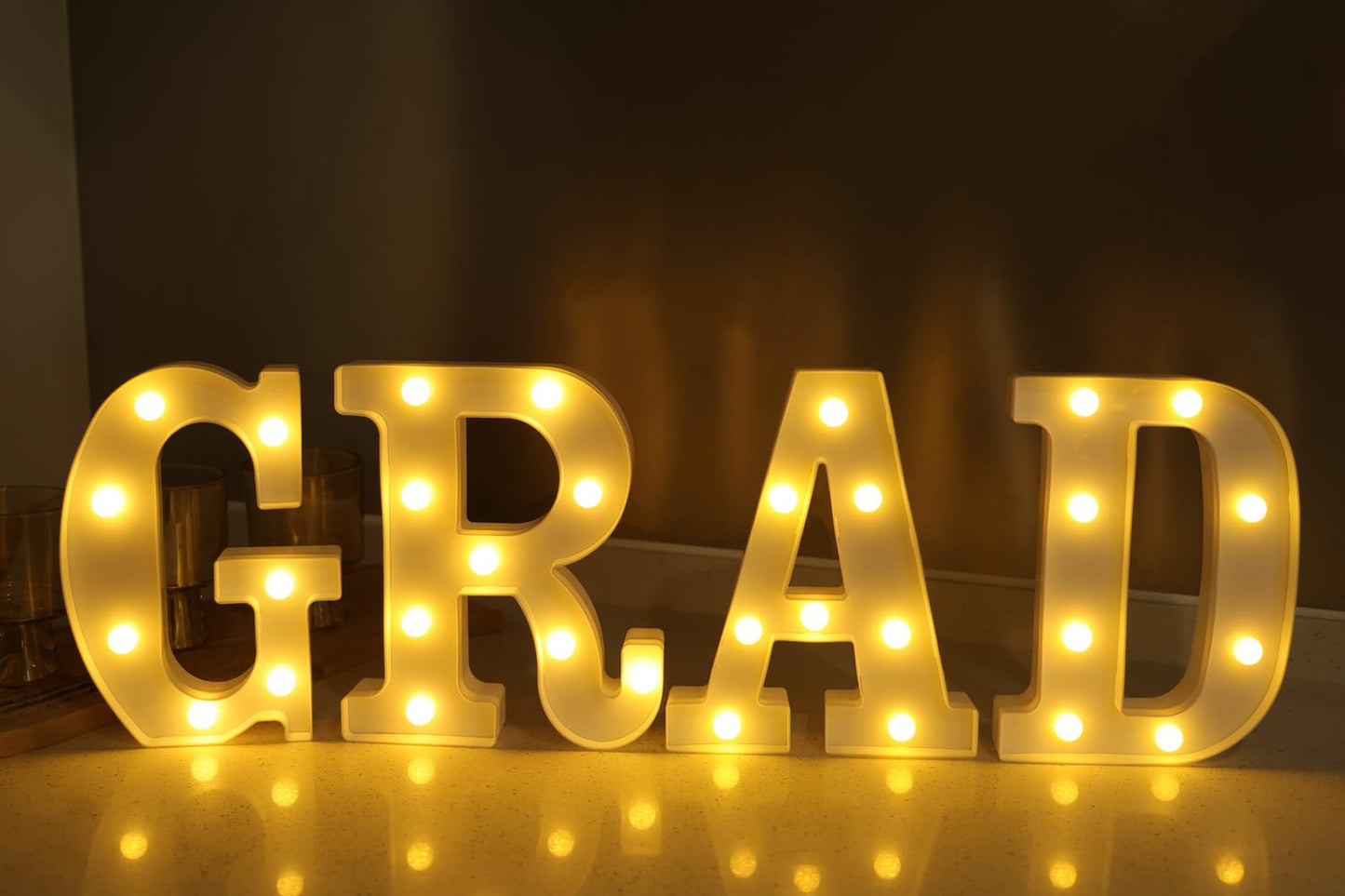 Ifdgctk Light Up Letters  Led Letters Lights 26 Alphabet  Decorative Lighted Letters  Battery Powered Led Marquee Light Up Letters For Party  Bar  Night Light  Home Decor(Letter G)