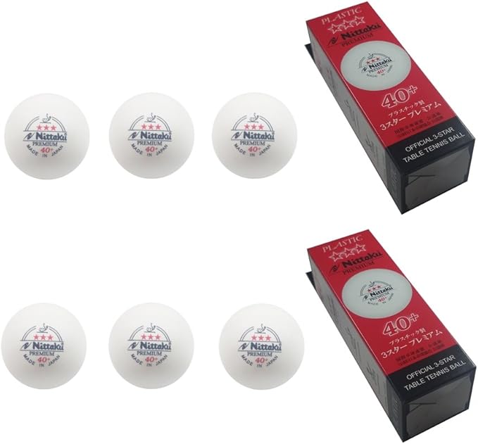 NITTAKU 3-Star Premium 40+ Table Tennis Balls