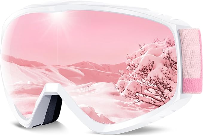 findway OTG Ski Goggles - Over Glasses Snow Snowboard Goggles for Men Women Adult & Youth - Anti-Fog 100% UV Protection