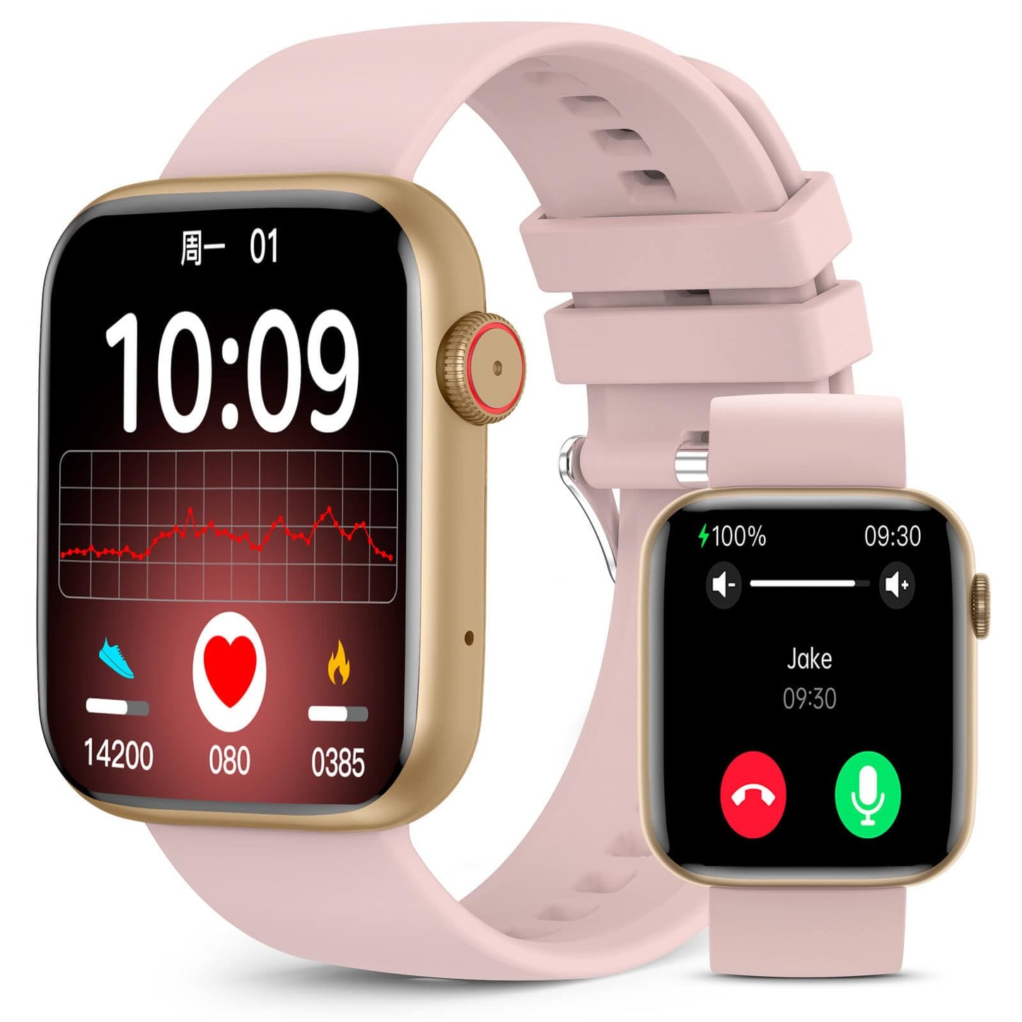 Booabei Smart Watch For Women,1.85 Smartwatch (Answer/Make Call), Fitness Tracker With 120+ Sport Modes, Blood Pressure/Blood Ox