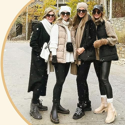 FULLSOFT Fleece Lined Leggings Women High Waisted Tummy Control Workout Winter Thermal Warm Soft Yoga Pants
