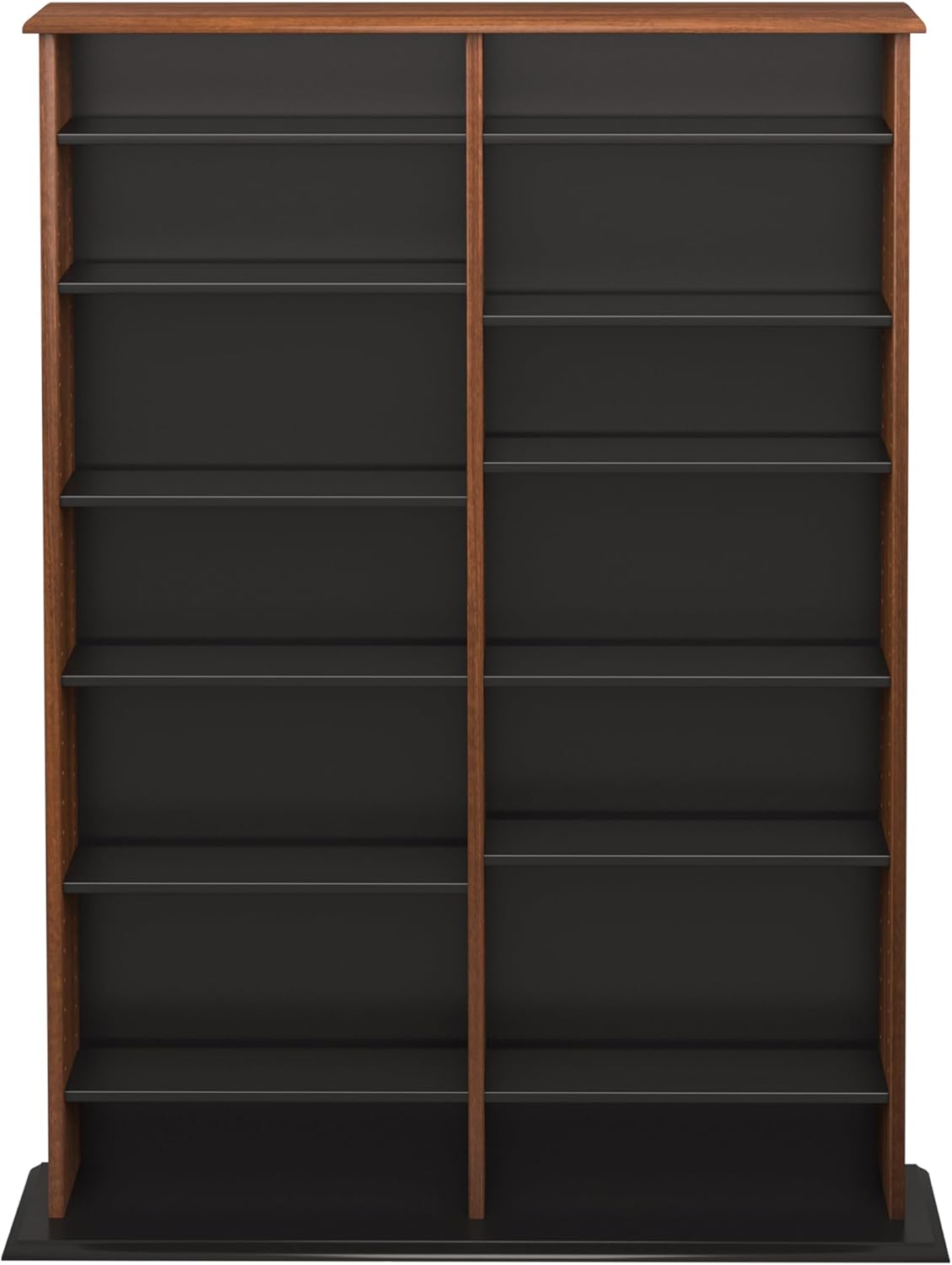 Prepac 2 Column Display Cabinet Media Storage, 38.75" Wide, Cherry