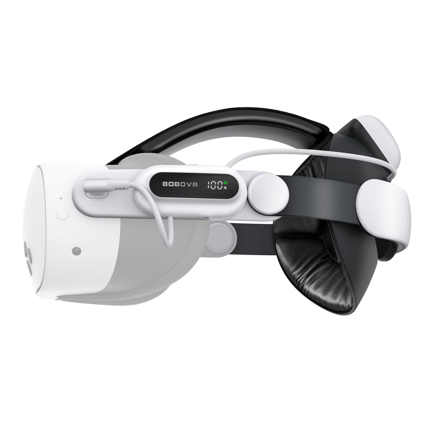 BOBOVR E3 Pro Battery Strap Accessories for Meta Quest3/3S,10000mah Hot Swappable Fast Charging Battery and 3.5mm Audio Expansion
