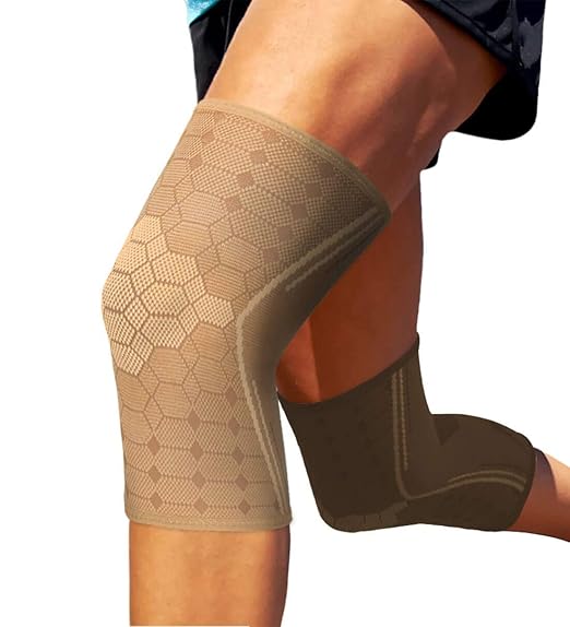 Sparthos Knee Compression Sleeves by (Pair) – Joint Protection and Support for Running, Sports, Knee Pain Relief – Knee Br...