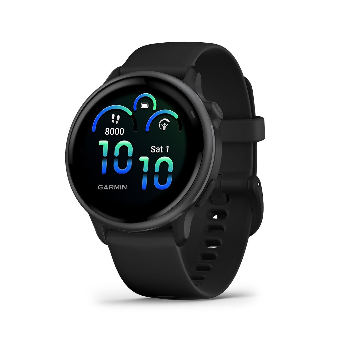 Garmin Vivoactive 6 Fitness Gps Smartwatch Amoled Display Slate With Black Silicone Band, 11-Day Battery, 80+ Sports Modes, Acti
