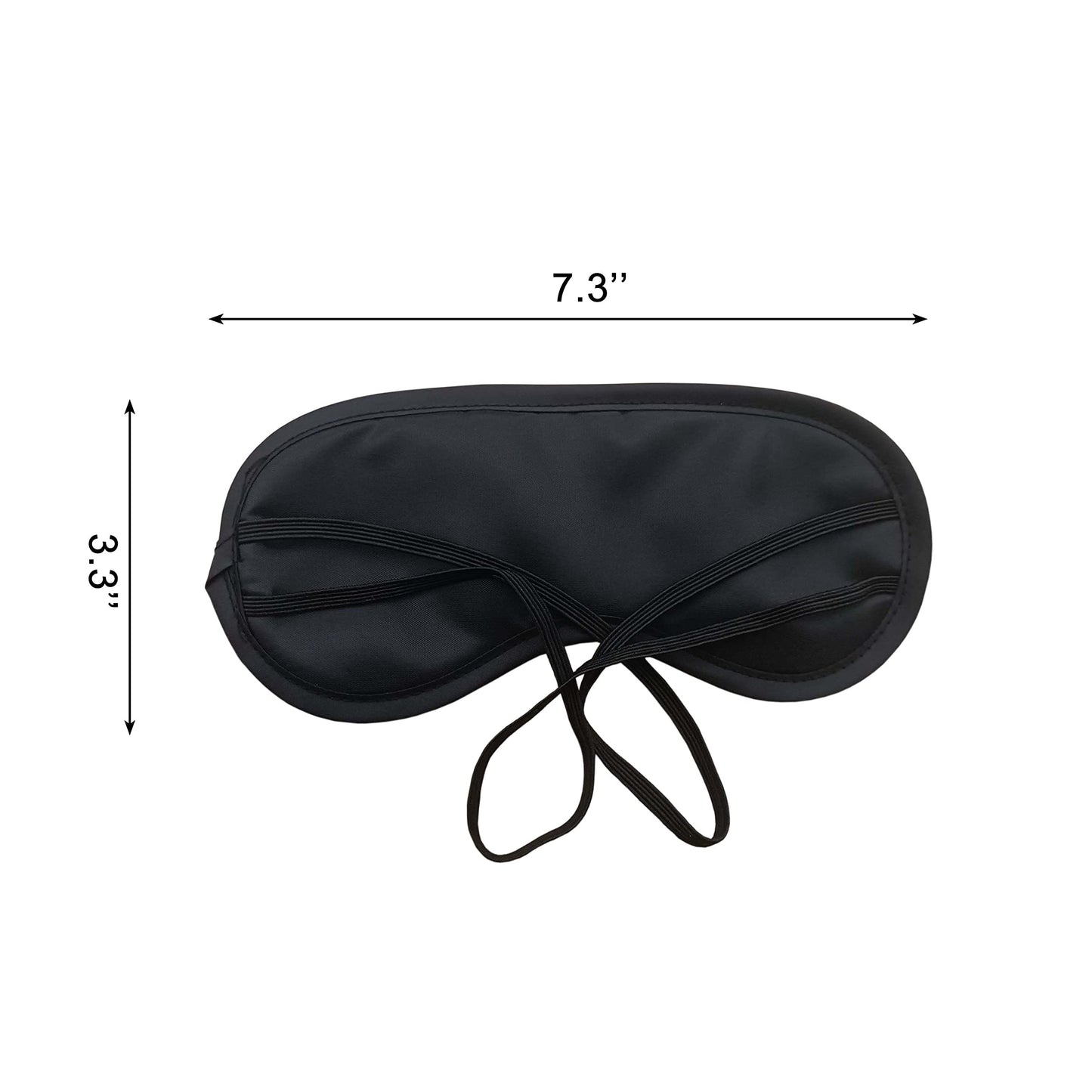 Medsuo 3pcs Comfortable Soft Sleep Eye Masks Shade Cover Lightweight Sleeping Blindfold for Men and Women, Suitable for Travel Sleep or Party Supplies (Black)