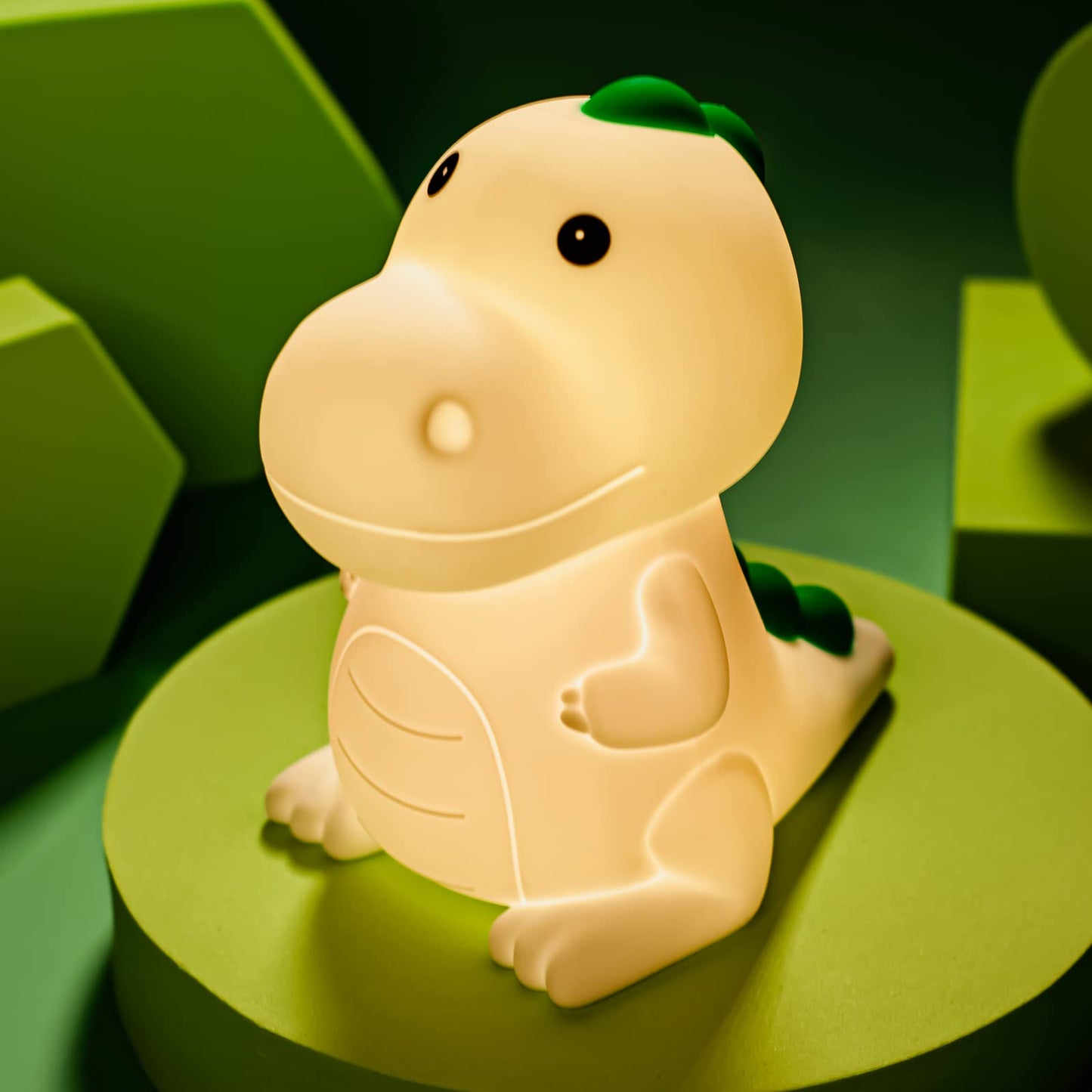 LEDHOLYT Dinosaur Night Light for Kids, Cute Silicone Lamp, Model JXJA020, Kawaii Bedside Lamp for Baby and Toddler