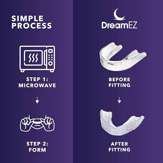 Anti Grinding Mouth Guard for Clenching Teeth at Night, Professional Dental Night Guard for Grinding and Bruxing, Made in The USA (2-Pack)