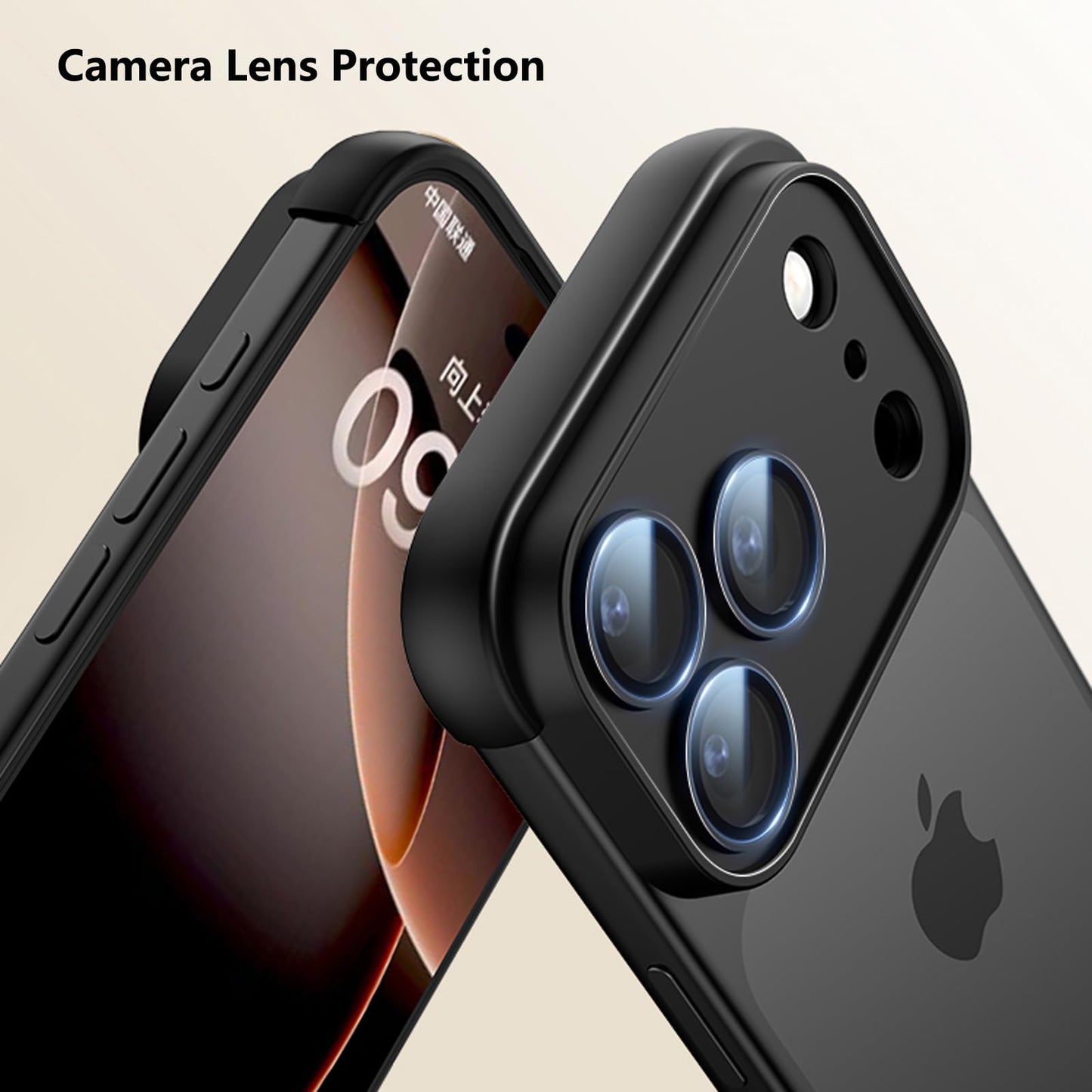 Kugew For Iphone 17 Pro Max Frameless Bumper Case With Camera Lens Protector, Compatible With Magsafe, Minimalist Slim Fit No Ba