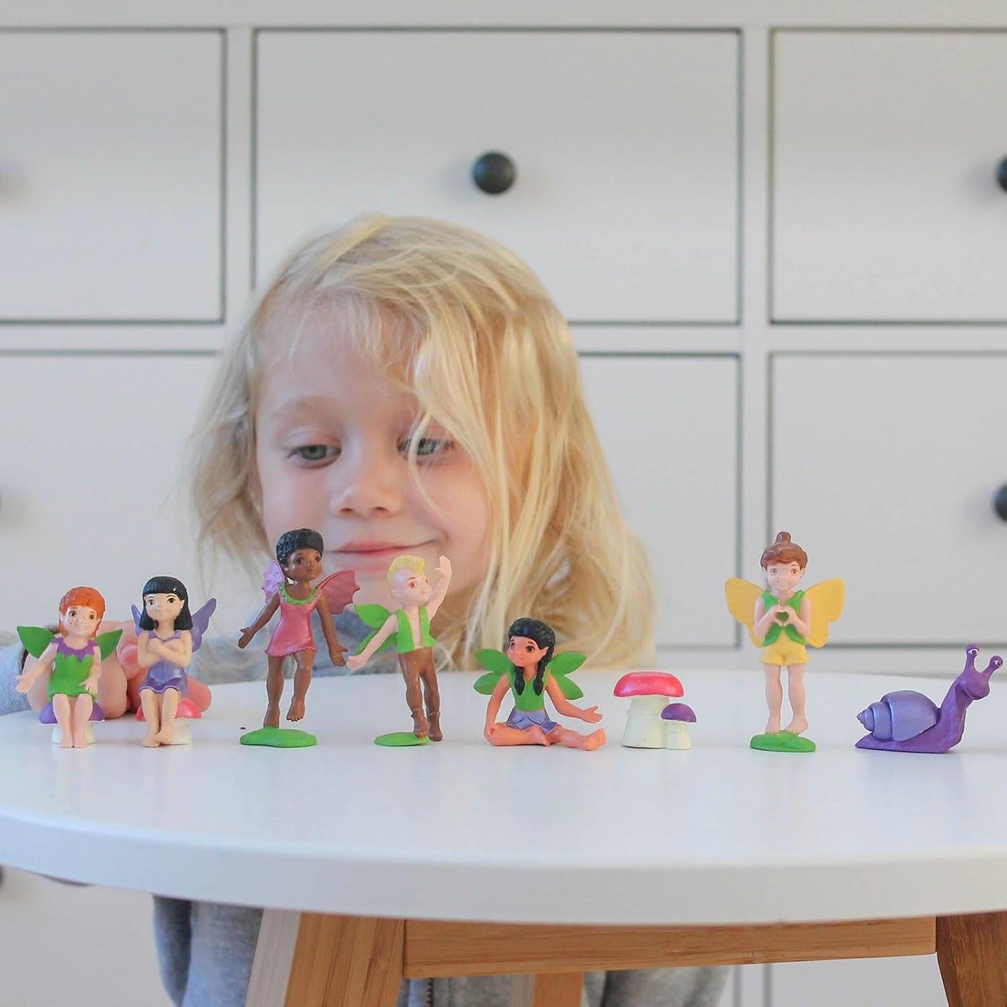 Safari Ltd. Friendly Fairies Super TOOB - 10 Adorable Fairy Figurines - Detailed Hand-Painted Toy Figures For Boys, Girls & Kids Ages 3+