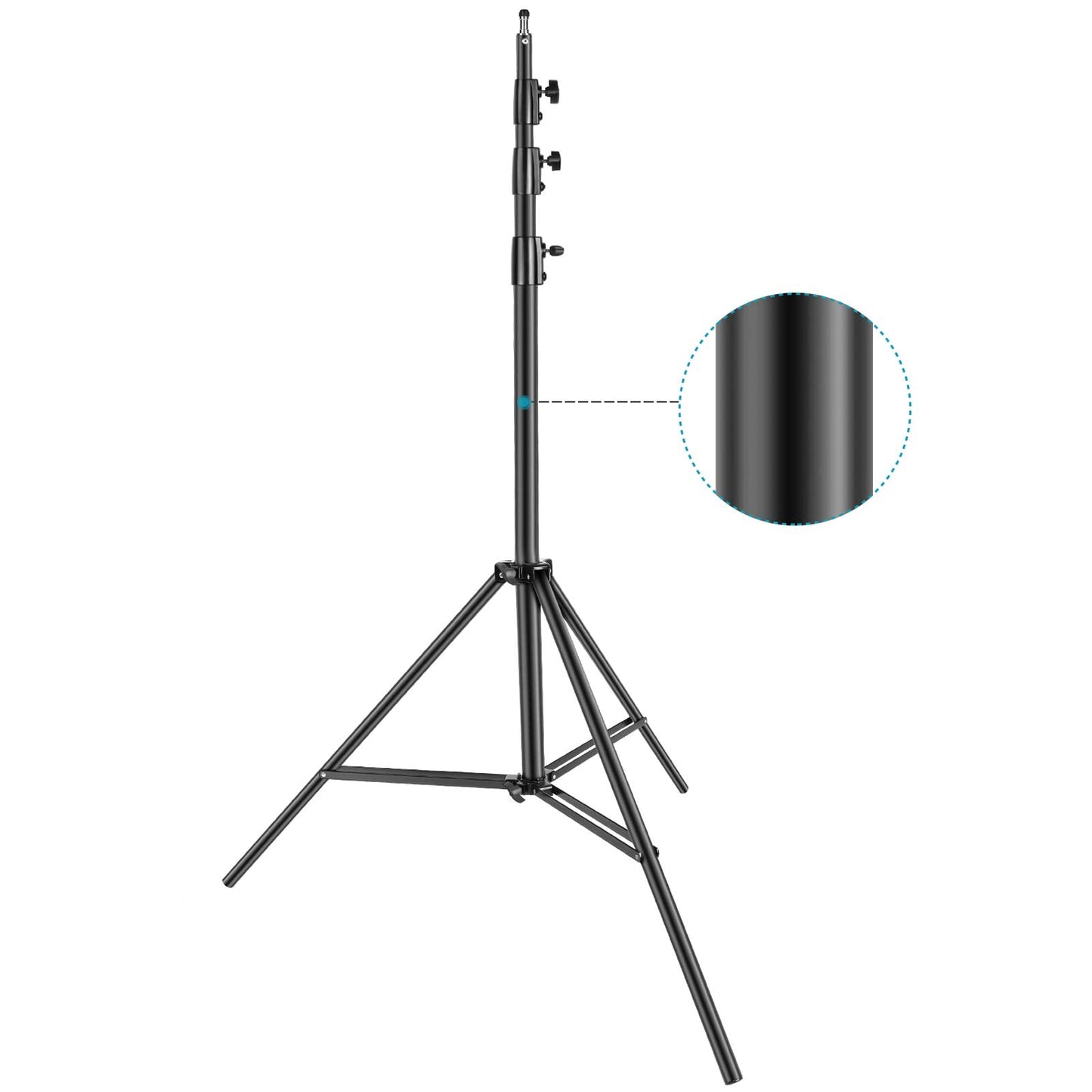 Neewer Heavy Duty Light Stand, Metal 13ft/4m Adjustable Photography Tripod C Stand with Spring Cushion 1/4" Screw for Studio LED Continuous Light Background Flash Strobe, Max Load: 22lb/10kg, Black