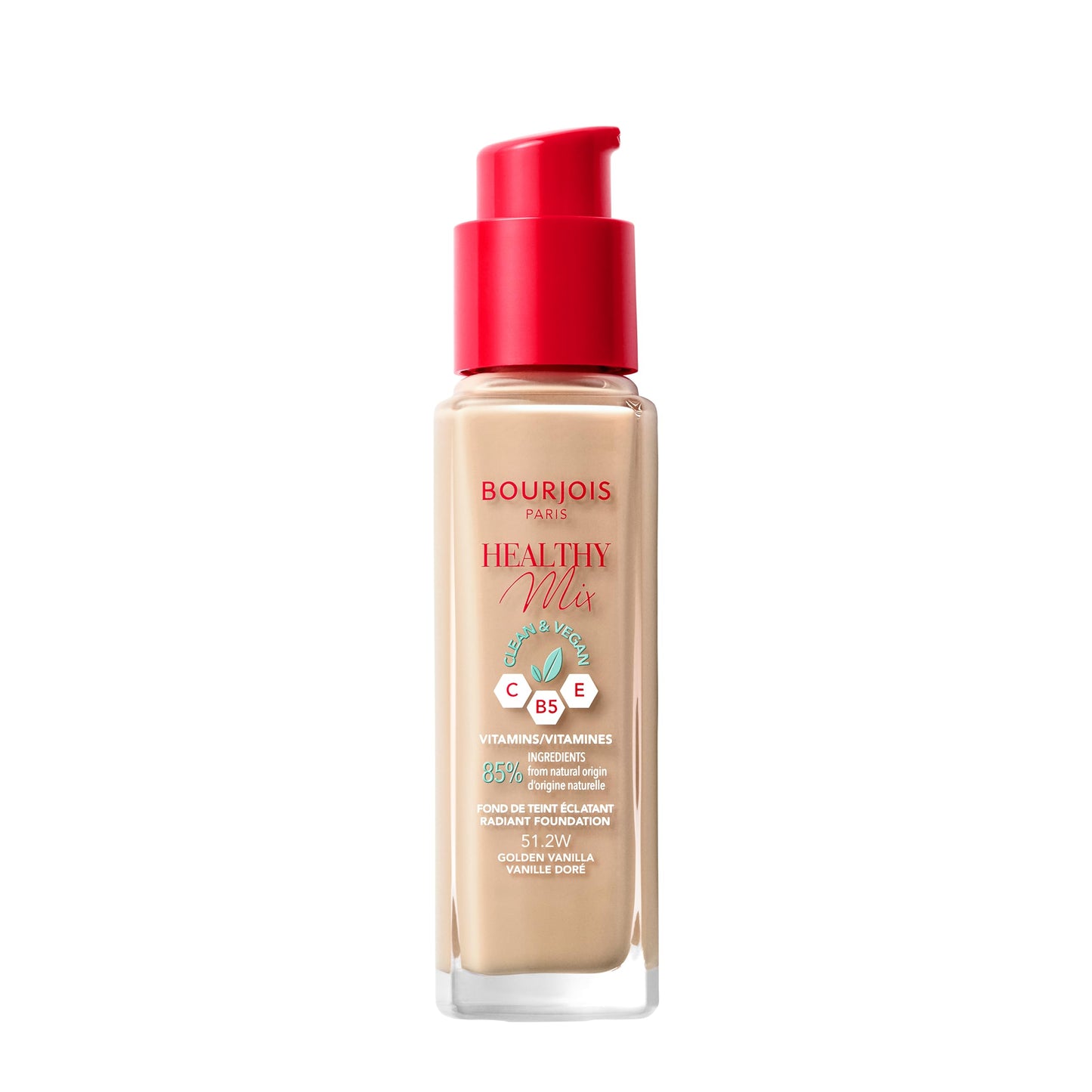 Bourjois Healthy Mix Clean & Vegan Foundation - 51.2W Golden Vanilla