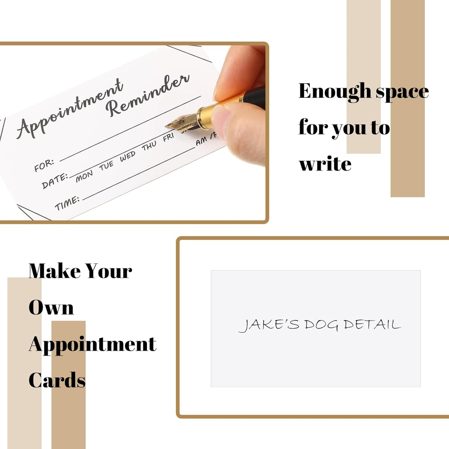Seajan 1000 Pcs Appointment Cards Bulk Appointment Reminder Cards for Client Business, Hair Salon, Dental Office, Massage Therapist, Grooming, Hairdresser, Medical Doctors and More(White)
