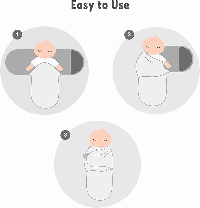 Baby Swaddle Sleep Sack, nursery essentials, easy night time diaper change 100% Cotton, (Medium, Baby Monster)