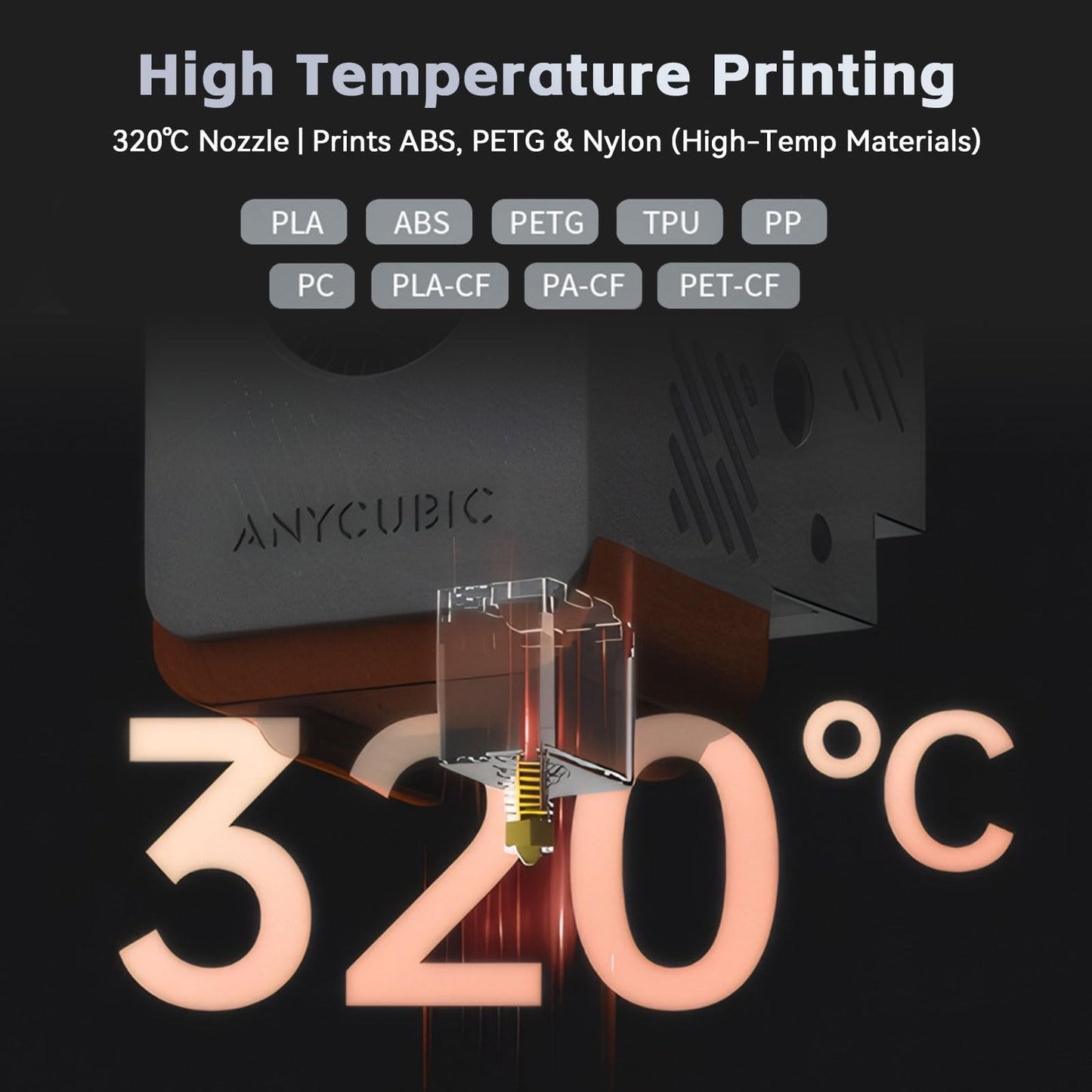 2PCS Kobra S1 Hotend with 0.4mm Brass Nozzle,Heater Cartridge Thermistor and Silicone Sock,Support High Temperature&High Speed Compatible with ANYCUBIC Kobra S1/S1 Combo 3D Printers
